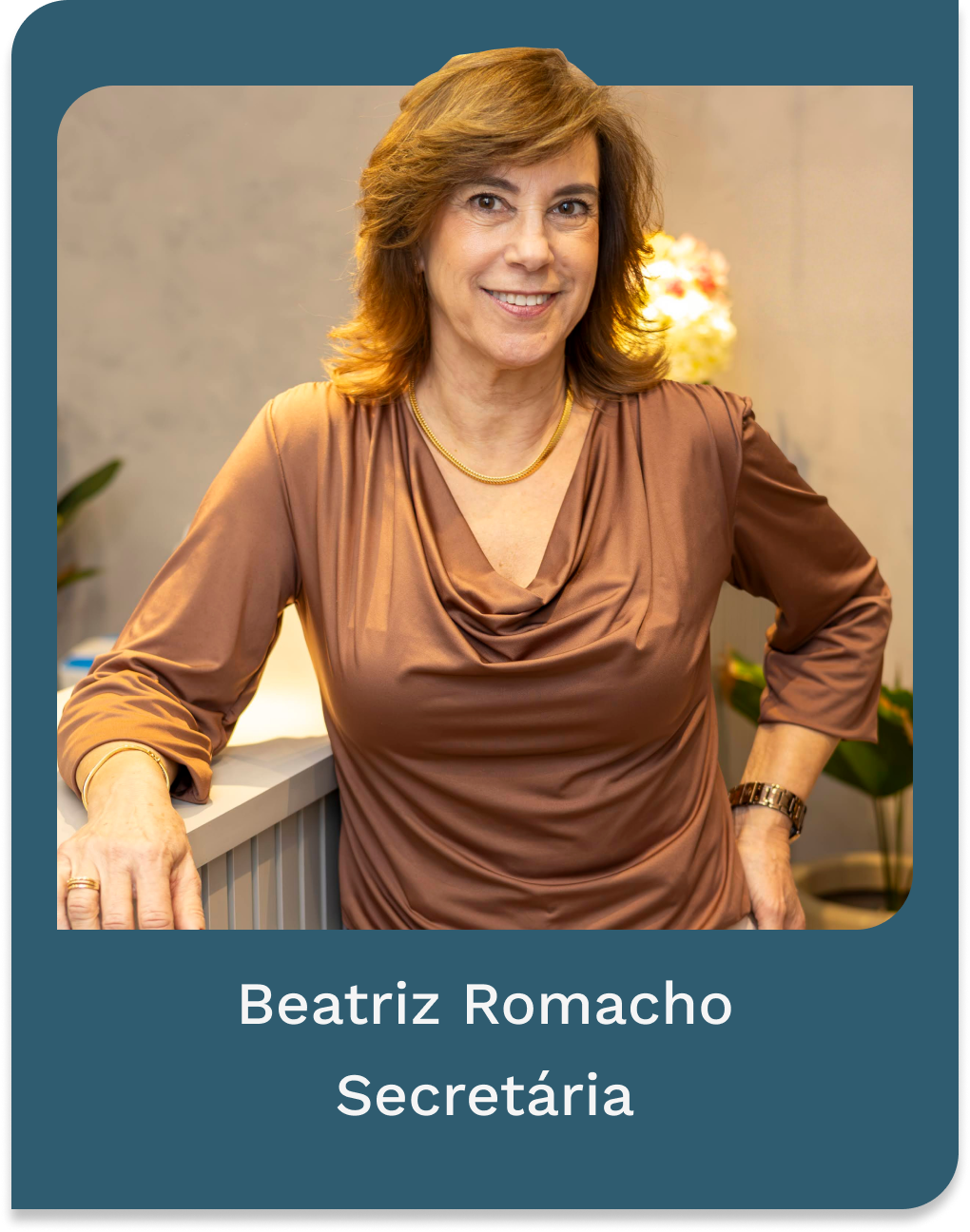 Beatriz, secretária - azul